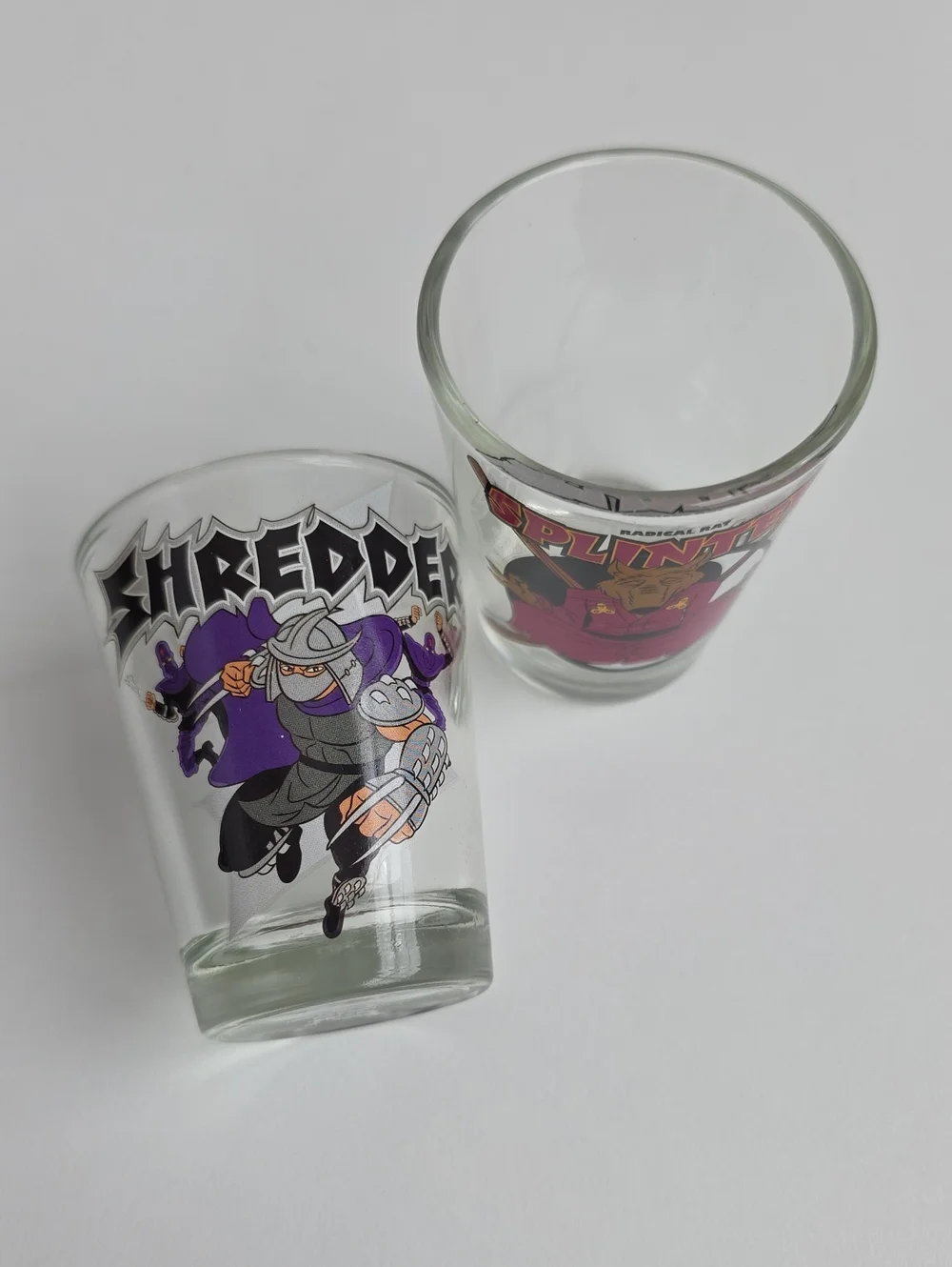Teenage Mutant Ninja Turtles shot glasses Shredder and Splinter - Set Of 4 TMNT
